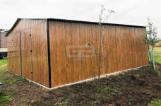 Garaż blaszany 6x6 wolnostojący 2x Brama drewnopodobny Dach GB180 Stargard - zdjęcie 6