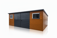 Domek ogrodowy narzędziowy 6×3 Złoty Dąb + Ciemny Grafit MAT PREMIUM Kędzierzyn-Koźle - zdjęcie 2