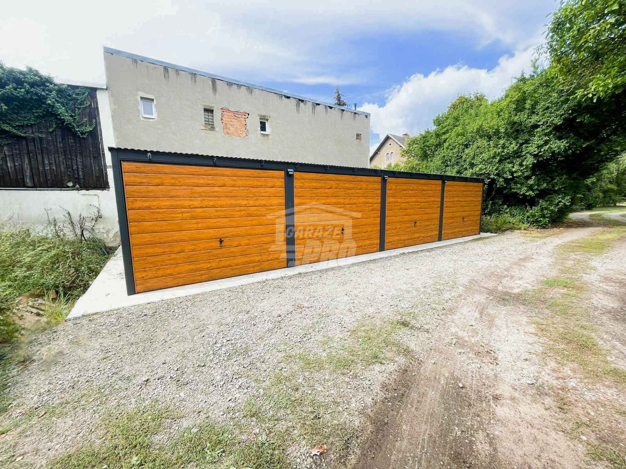 Rząd garaży Garaż blaszany 12x6m 4x brama uchylna drzwi  dach  GP482 Ostrowiec Świętokrzyski - zdjęcie 9