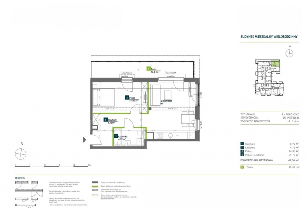 Sprzedam dwupokojowe mieszkanie. 0% prowizji. Wilda - zdjęcie 6