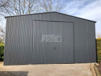 Hala Garaż blaszany 6x7 Brama dwuskrzydłowa antracyt dwuspad GP194 Włocławek - zdjęcie 2