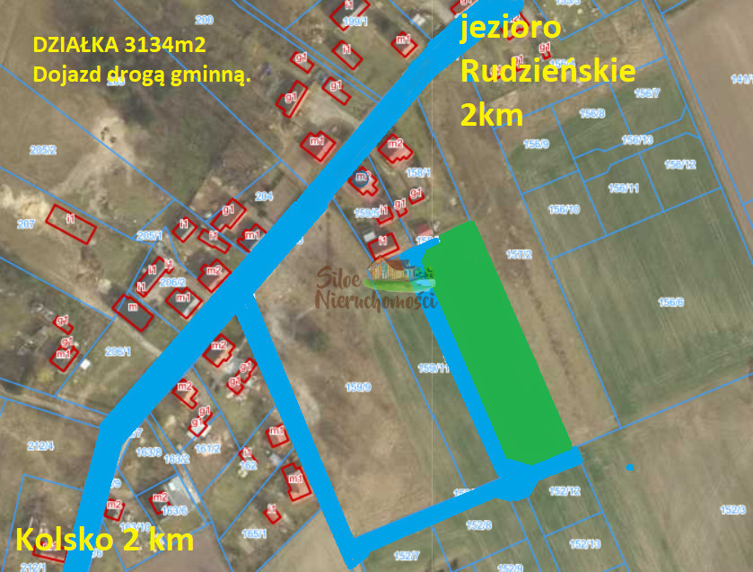 Działka z możliwością podziału na 4, 2km od Jezior Jesiona - zdjęcie 3