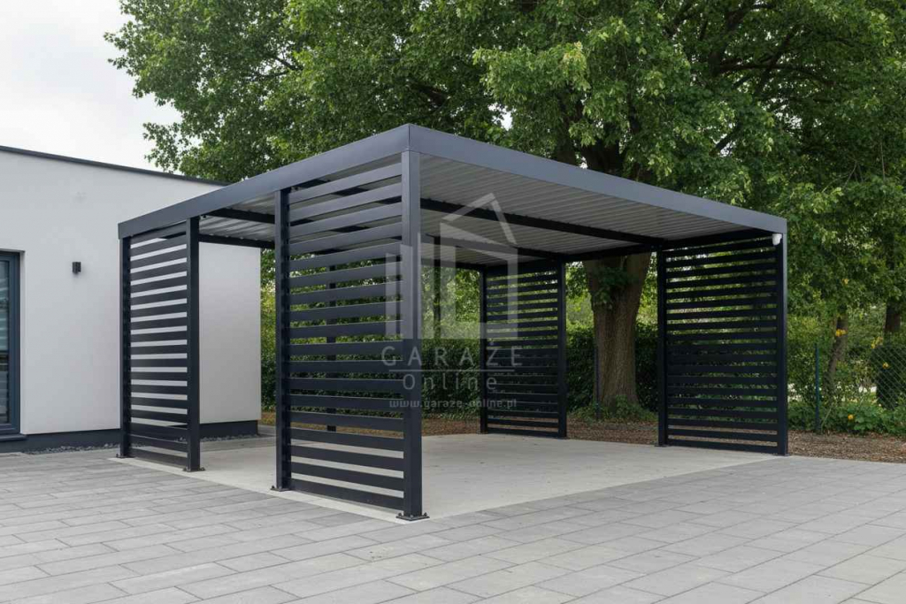 CarPort PREMIUM - wiata samochodowa 4,5x5,5 dodatkowa zabudowa ID1172 Gniezno - zdjęcie 3