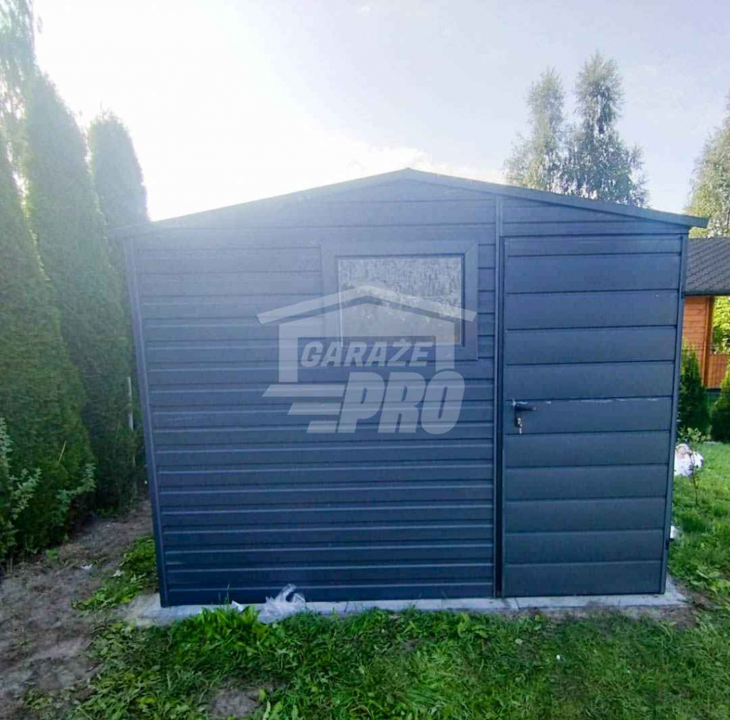 Domek Ogrodowy 3,5x3 Drzwi Okno Dach dwuspadowy Antracyt GP209 Kalwaria Zebrzydowska - zdjęcie 6