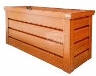 Skrzynia ogrodowa metalowa kufer 120x50x70cm złoty dąb GP506