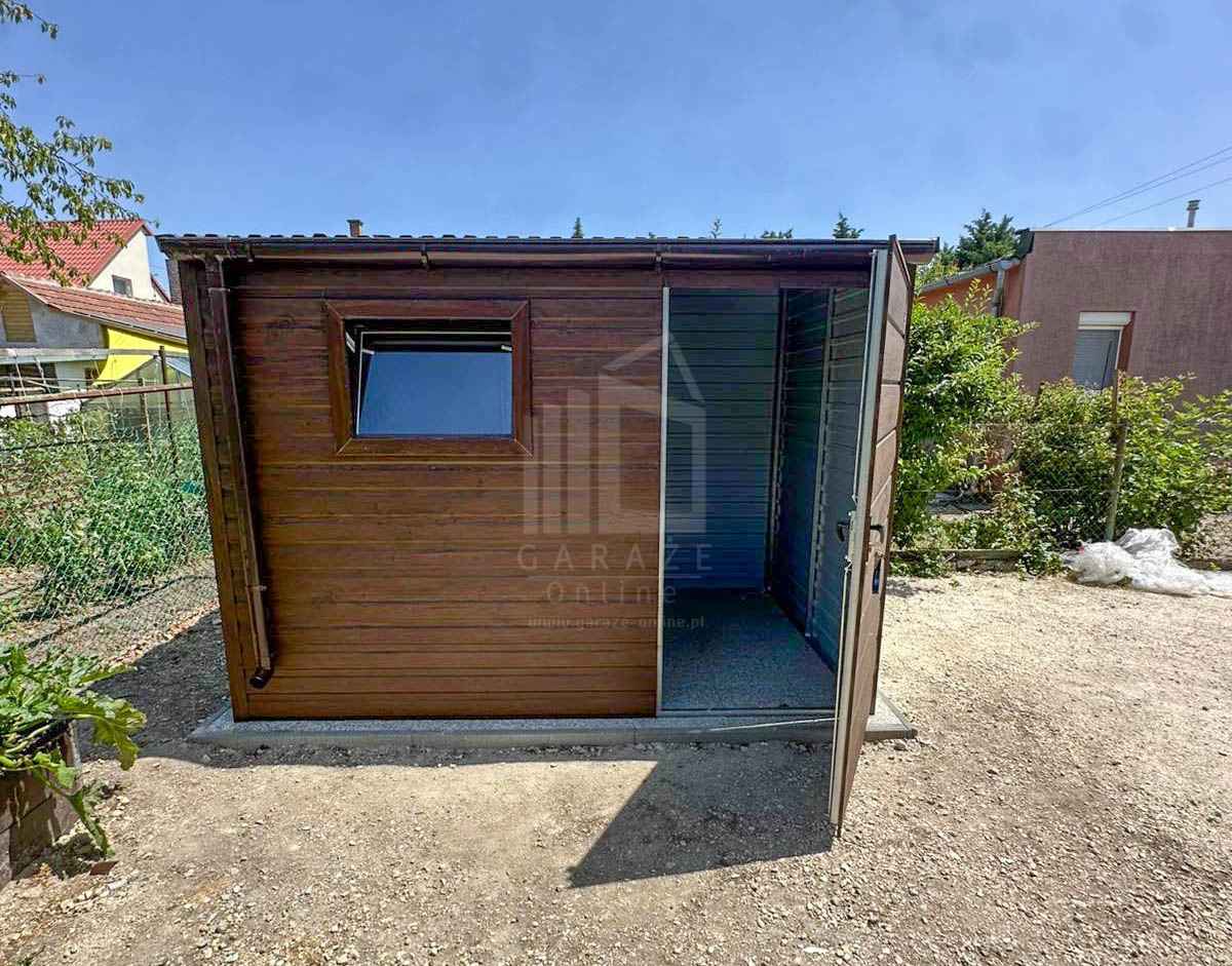 Schowek domek ogrodowy 3x2m drzwi okno dach spad w przód rynna ID1051 Gdańsk - zdjęcie 5