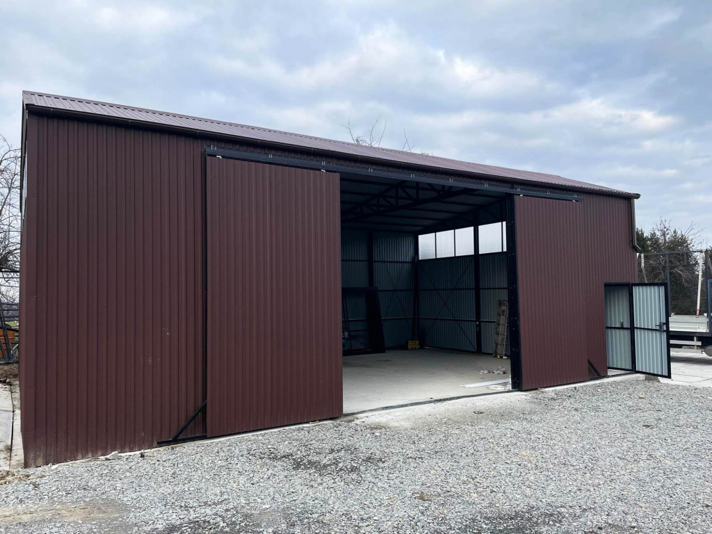 Hala Garaż 12x8m brama przesówna drzwi rynny okna GP85 Nowogardek - zdjęcie 5