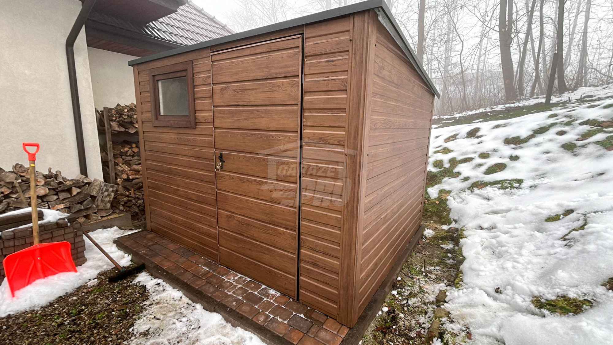 Schowek - domek ogrodowy 2,5x2,5m - drzwi - okno  - dach GP717 Miastko - zdjęcie 3