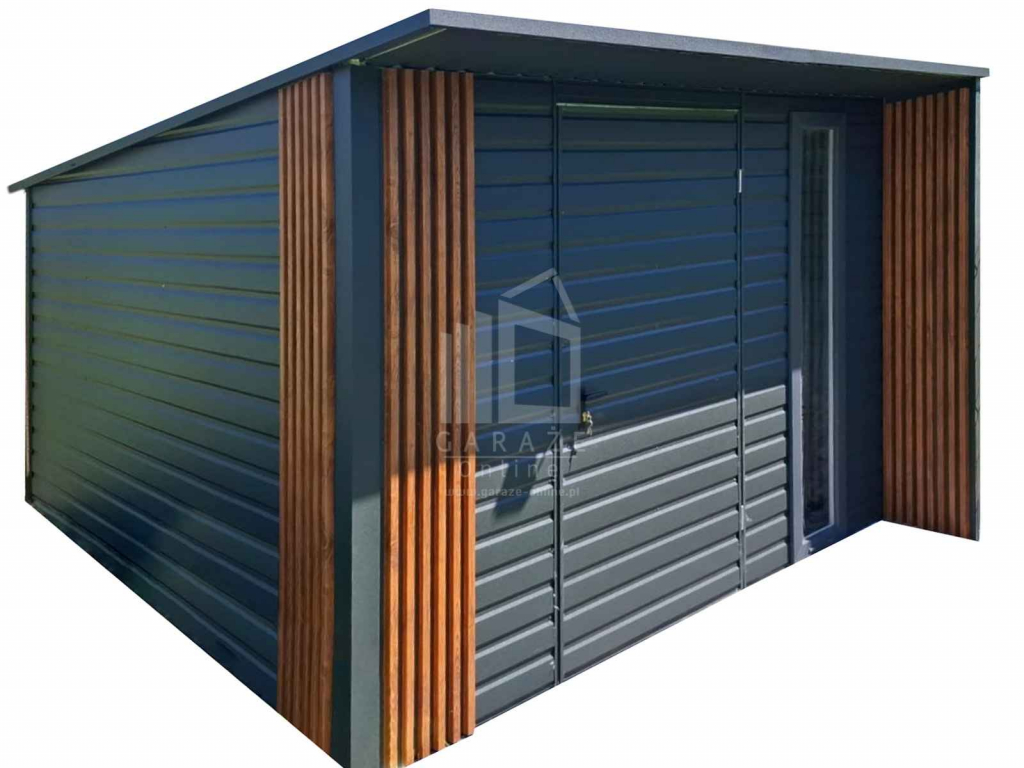 Schowek domek ogrodowy PREMIUM 3x3 drzwi okno dekor z lameli ID1022 Września - zdjęcie 1