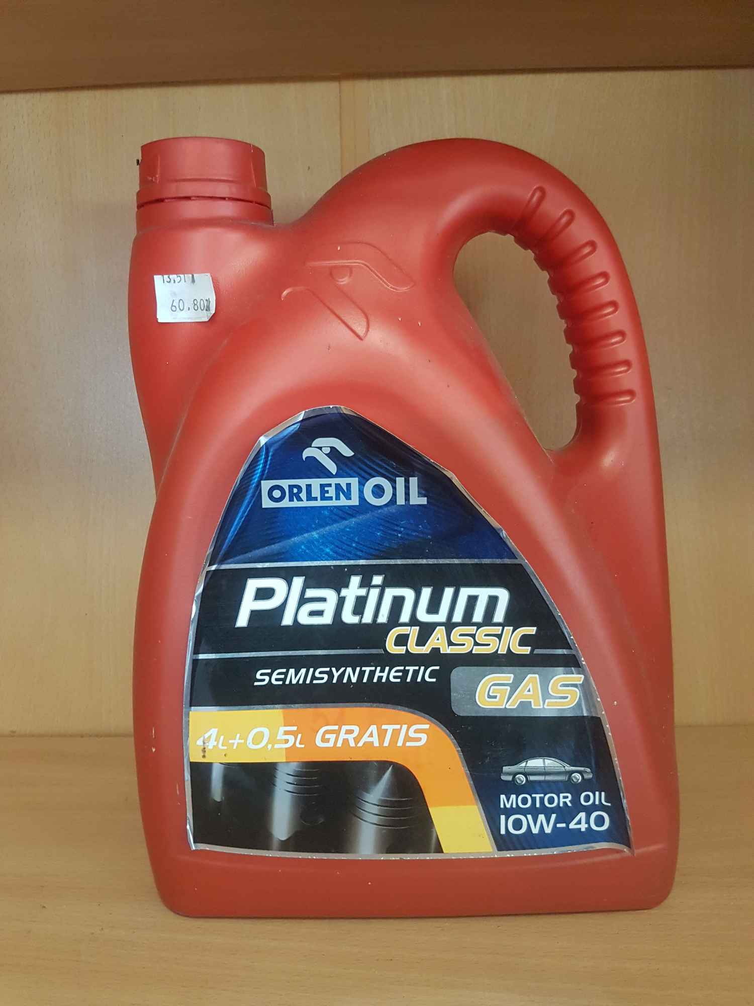 Orlen Platinum Semisynthetic Gas 10W-40 4,5l Tarnobrzeg - zdjęcie 1