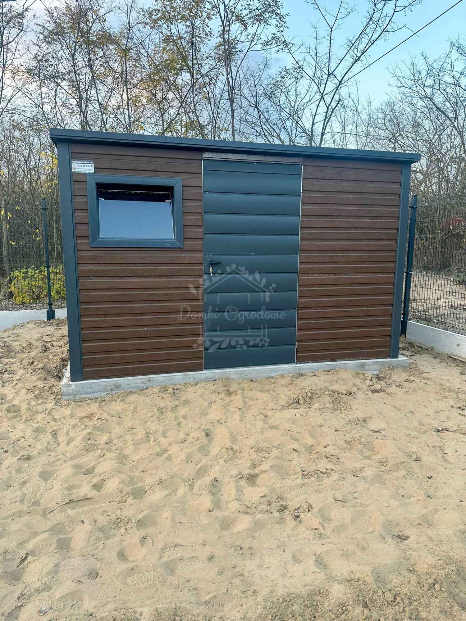 Schowek Domek ogrodowy 3,5x2,5m okno  drewnopodobny  spad w tył ID779 Legnica - zdjęcie 4