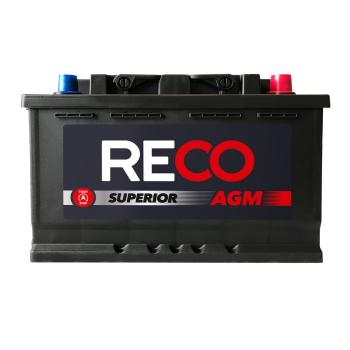 Akumulator RECO AGM RA57076 12V 70Ah 760A Start&amp;Stop Polesie - zdjęcie 2
