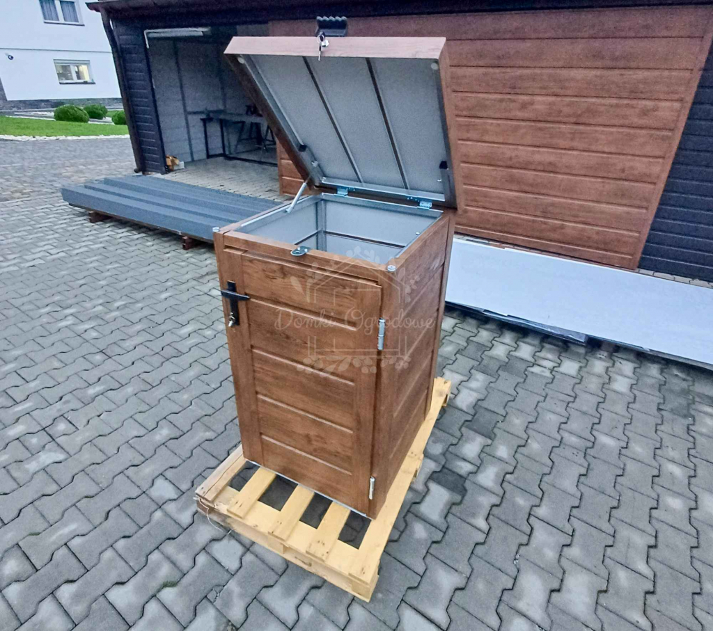 Zabudowa kosza na śmieci  obudowa kubła 80x70x120 cm 1x240L ID865 Nowy Tomyśl - zdjęcie 4