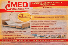 Łóżko rehabilitacyjne niskie wynajem Warszawa IMED