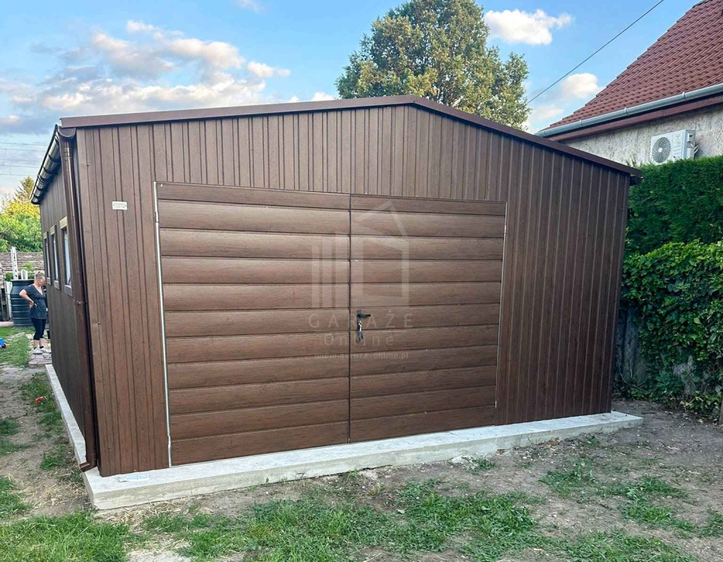 Garaż blaszany 5x6 m brama drzwi 5x okno rynny dach ID1239 Gdynia - zdjęcie 5