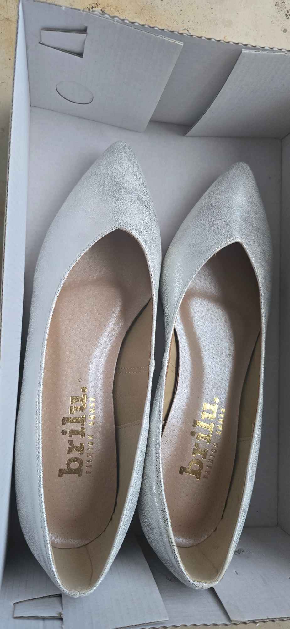 Buty slubne baleriny roz 37 Raków - zdjęcie 5