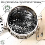 Podkurzacz Premium Nierdzewny Średni z Chłodnicą Odymiacz Miech Jaśliska - zdjęcie 9