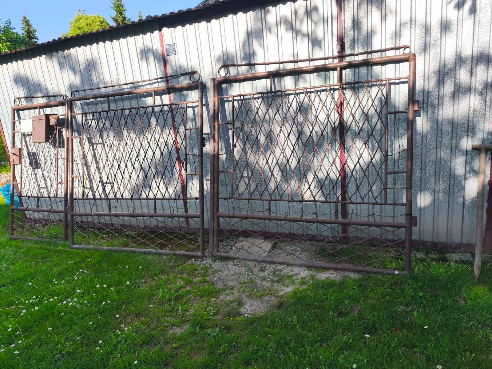 Brama wjazdowa dwuskrzydłowa z furtką Pawłowice - zdjęcie 1