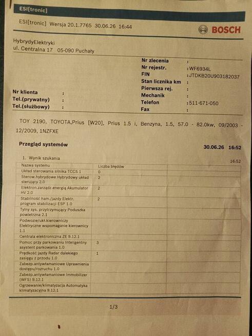 Toyota Prius II generacji z niezawodnym silnikiem benzynowym Warszawa - zdjęcie 12