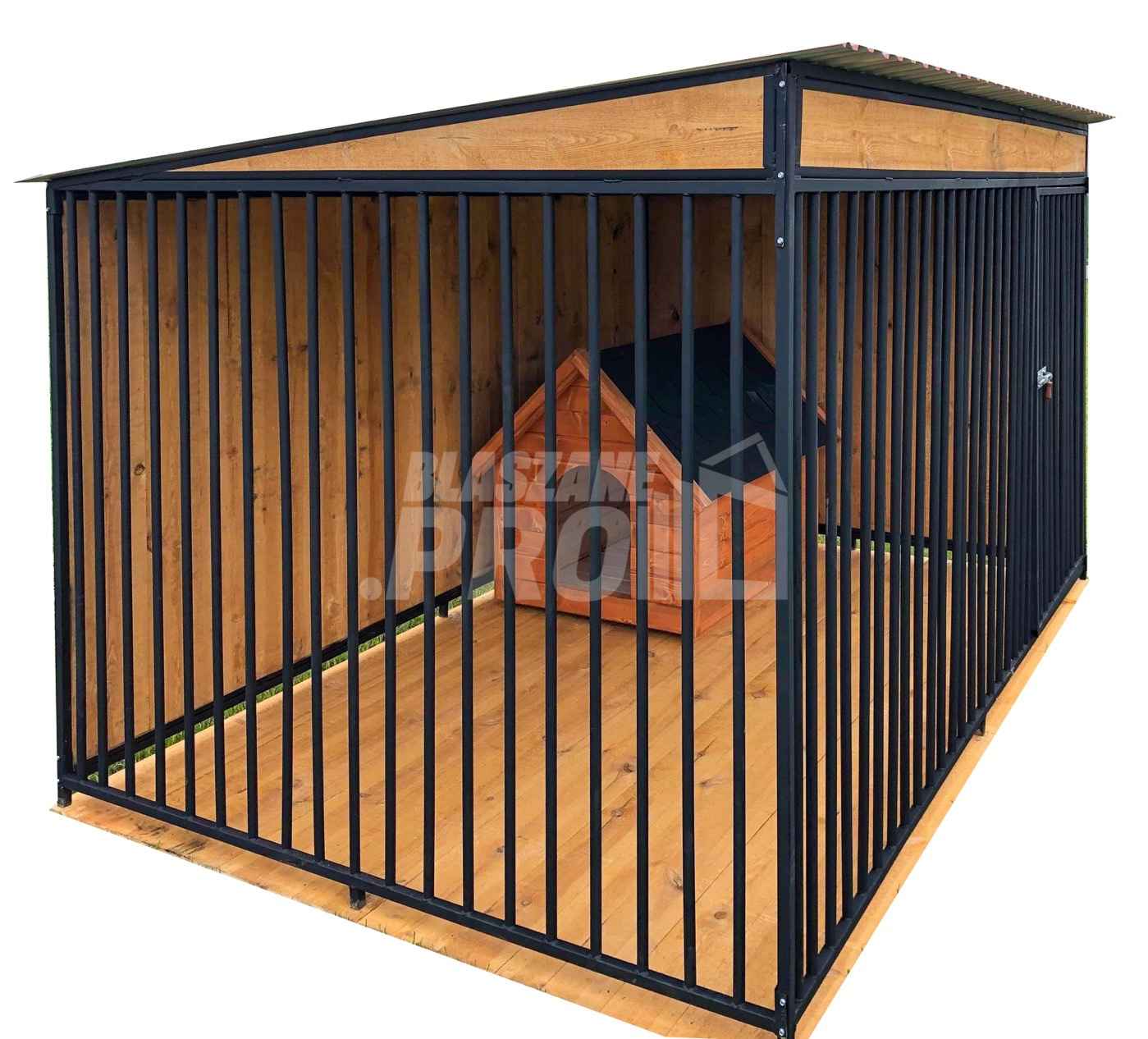 Kojec dla psów 3x2m Drewniana Podłoga ściany zabudowane drewnem GP376 Częstochowa - zdjęcie 1