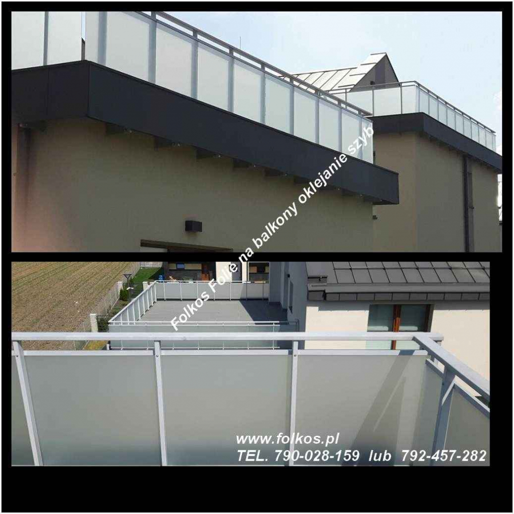 Oklejanie balkonów Warszawa Odolany Kasprzaka  okolice Folie na BALKON Bielany - zdjęcie 7