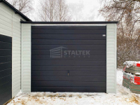 Garaż blaszany 3,5X5m –  brama – drzwi - biały - spad w tył ST228 Białystok - zdjęcie 3