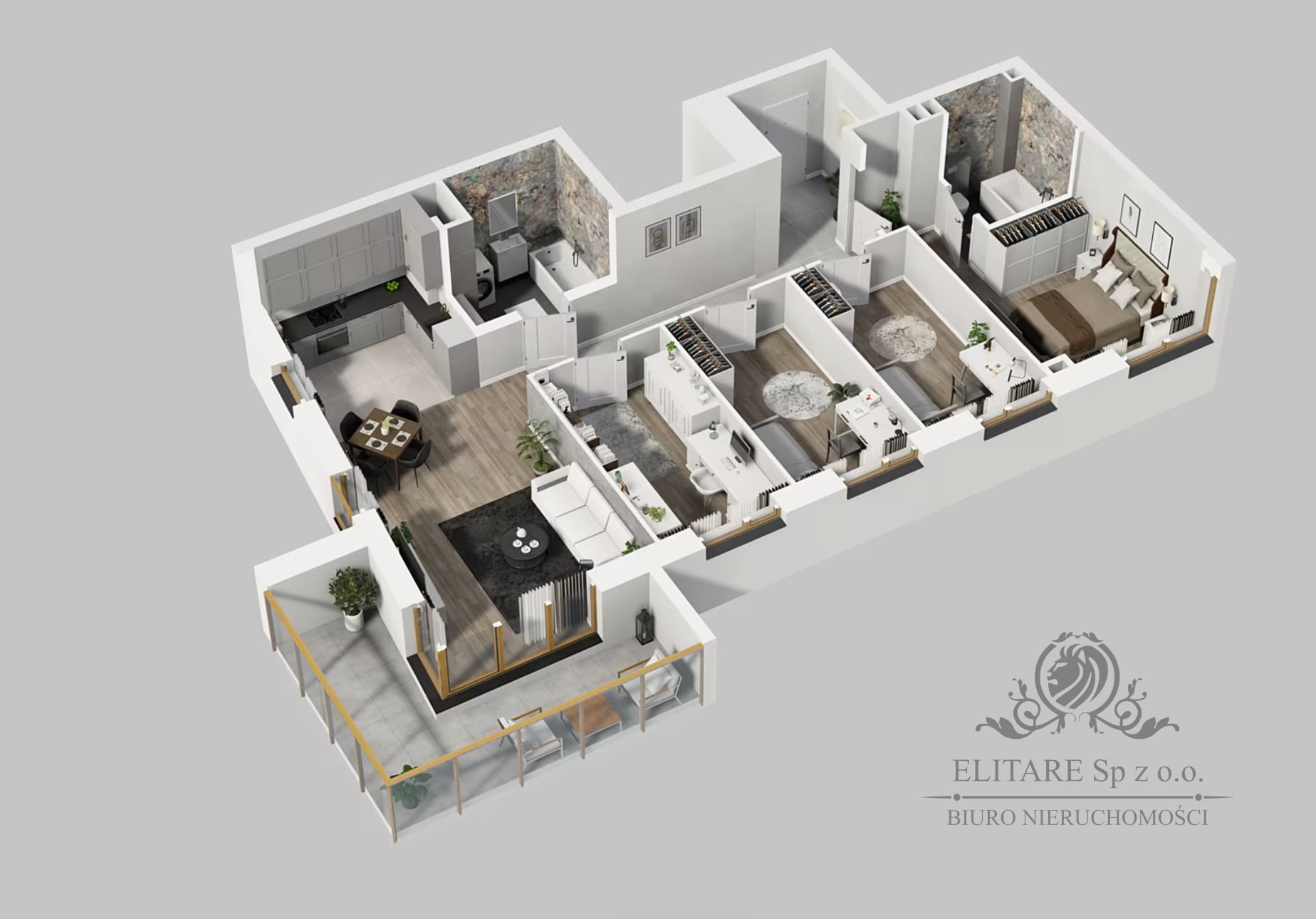 Apartament 91,91m2, 5 pokojowe z balkonem 13,01m2/ widok na rzekę Wrocław - zdjęcie 12