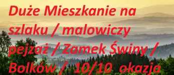 3pok, 99met, gmina Bolków BALKON/PIWNICA/OGRÓD/GARAŻ (Wolbromek)