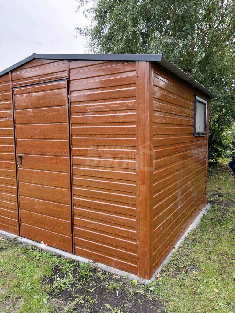 Domek Ogrodowy 3x3 Drzwi Dach dwuspadowy Drewnopodobny GP240 Sopot - zdjęcie 4