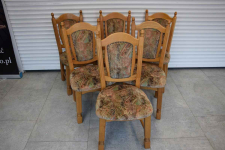 krzesła dębowe 6 szt - super stan