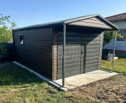 Schowek domek ogrodowy Garaż 3,5x4m wiata 0,5m brama okno rynny TS1137 Toruń - zdjęcie 4