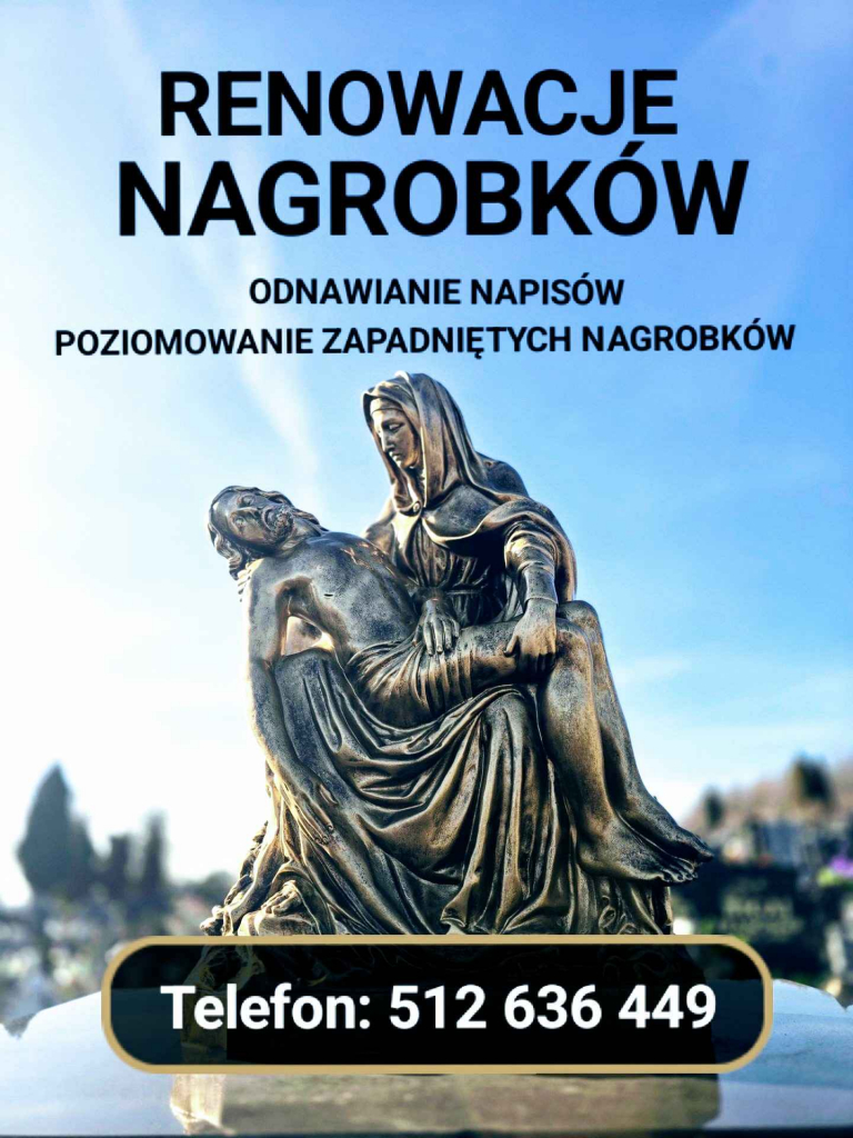 PODNOSZENIE ZAPADNIĘTYCH NAGROBKÓW WOJ. OPOLSKIE TEL: 512 636 449 Opole - zdjęcie 1
