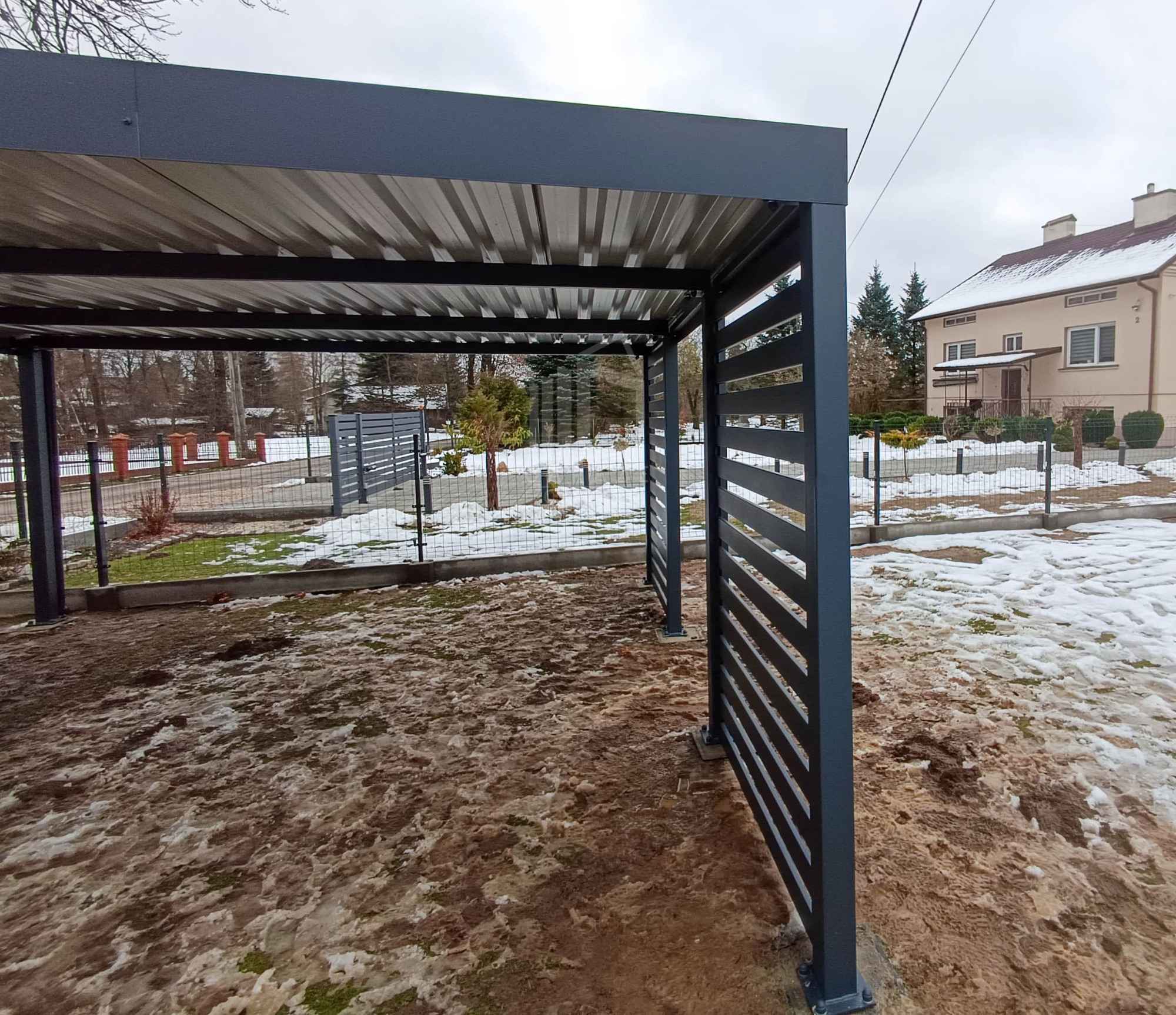 Carport PREMIUM - Wiata samochodowa 5x5 dodatkowa zabudowa ID1157 Żnin - zdjęcie 7