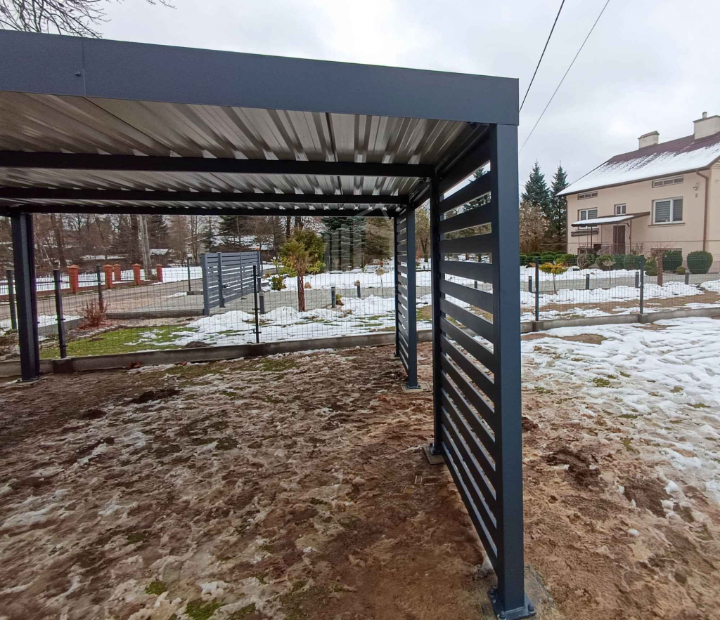 Carport PREMIUM - Wiata samochodowa 5x5 dodatkowa zabudowa ID1157 Żnin - zdjęcie 7