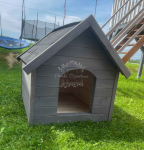 Buda dla psa Rozmiar "L" - Grafit - Dach dwuspadowy ID829 Zielona Góra - zdjęcie 3