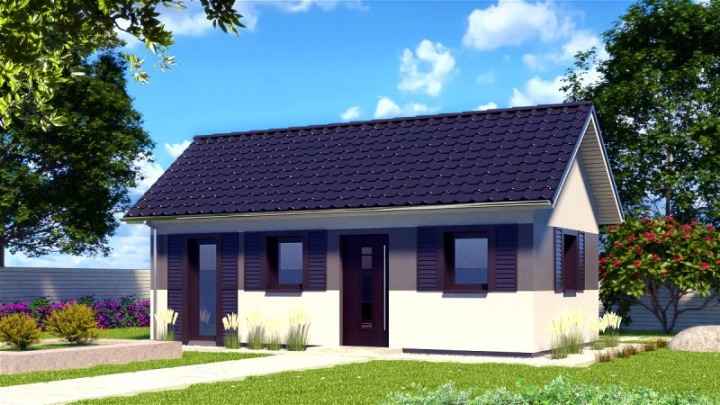 Domek drewniany całoroczny letniskowy 4,3m/6m 15/20 Bemowo - zdjęcie 1