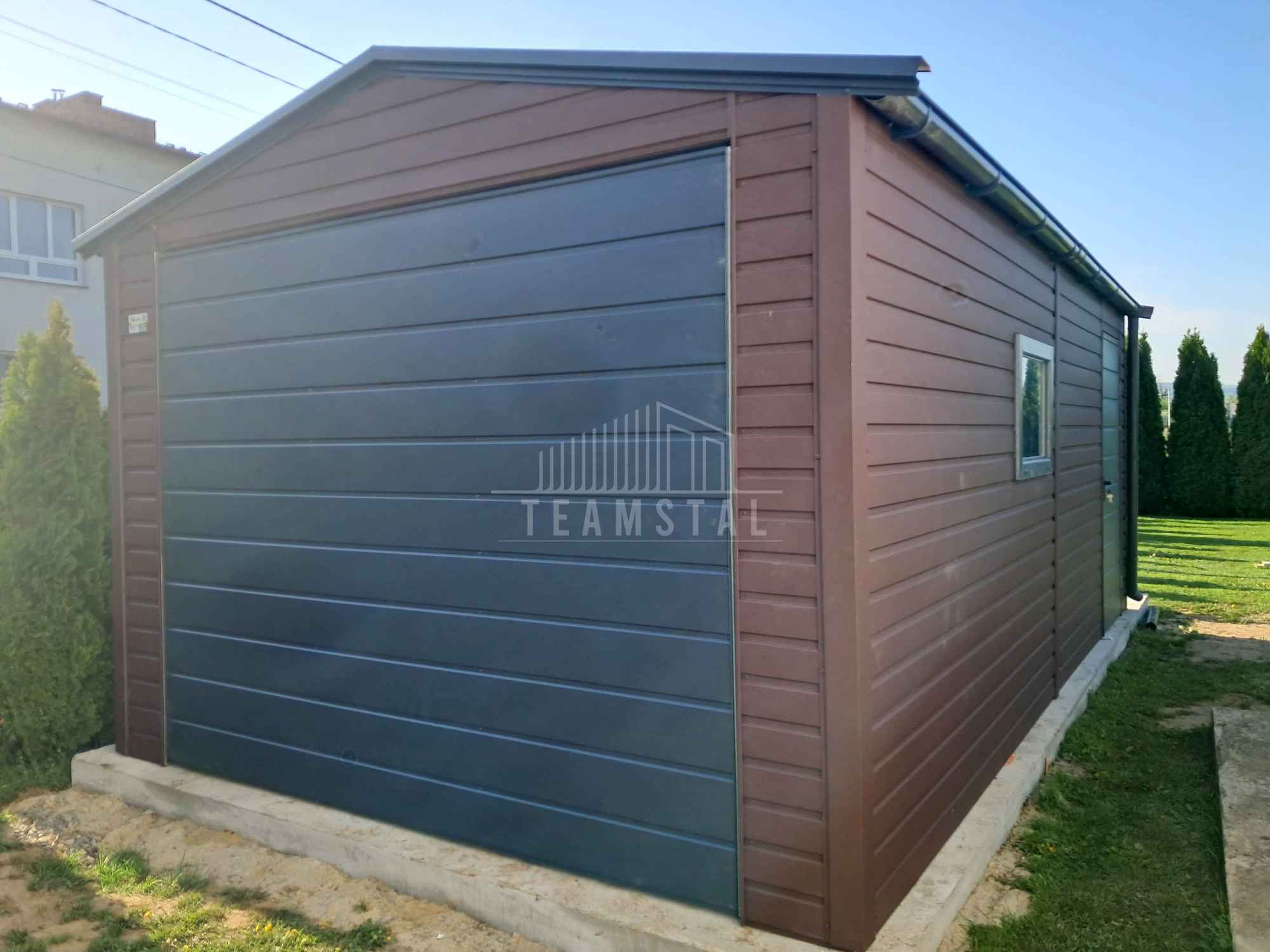 Garaż blaszany 3,5x5m - brama - drzwi - okno - rynna dach TS1070 Kalisz - zdjęcie 4