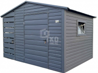 Schowek domek ogrodowy 2,2x2m + wiata 0,8m + drzwi okno TKD361