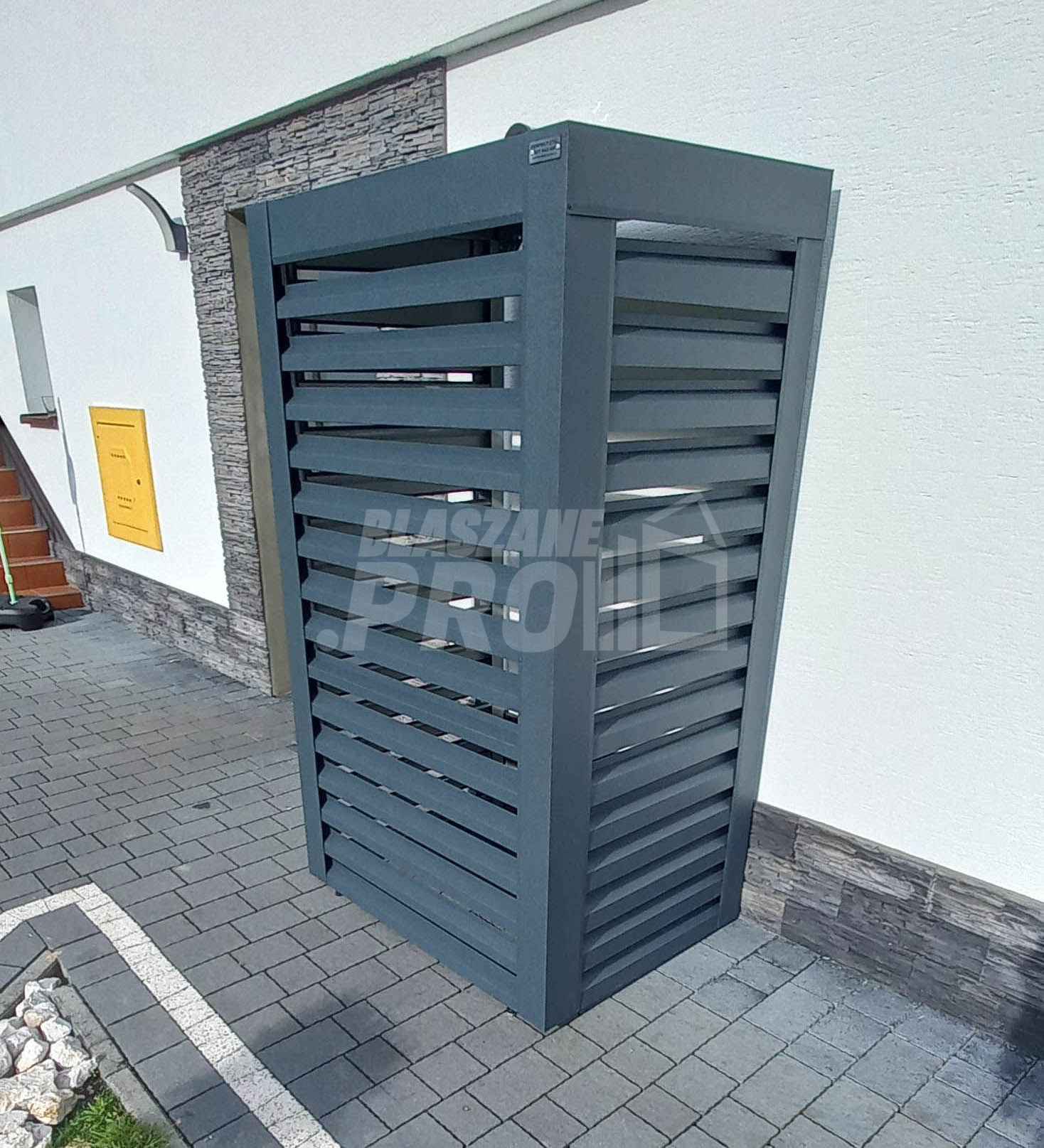 Osłona pompy ciepła 90x50x180 cm  antracyt  GP325 Jastrowie - zdjęcie 3