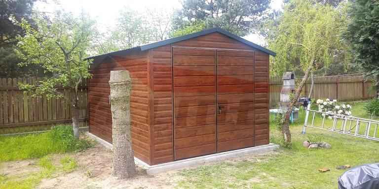 Garaż/blaszak - domek ogrodowy 3m x 3m drewnopodobny dwuspadowy Mińsk Mazowiecki - zdjęcie 1