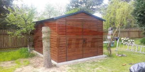 Garaż/blaszak - domek ogrodowy 3m x 3m drewnopodobny dwuspadowy Mińsk Mazowiecki - zdjęcie 1