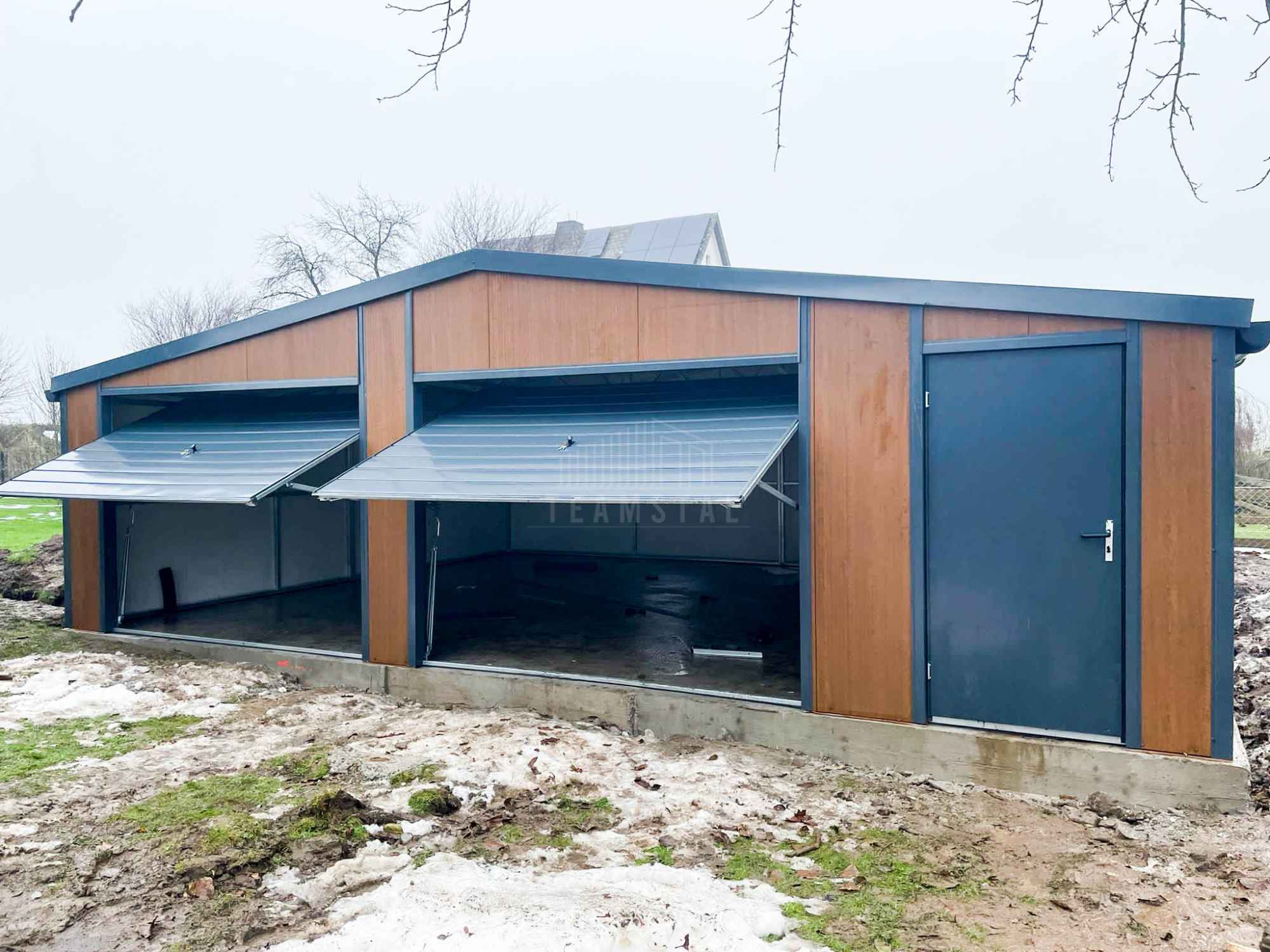 Garaż Ocieplany Płyta 9x6 2x Brama 2x okno Rynny Blachodach TS1238 Katowice - zdjęcie 10