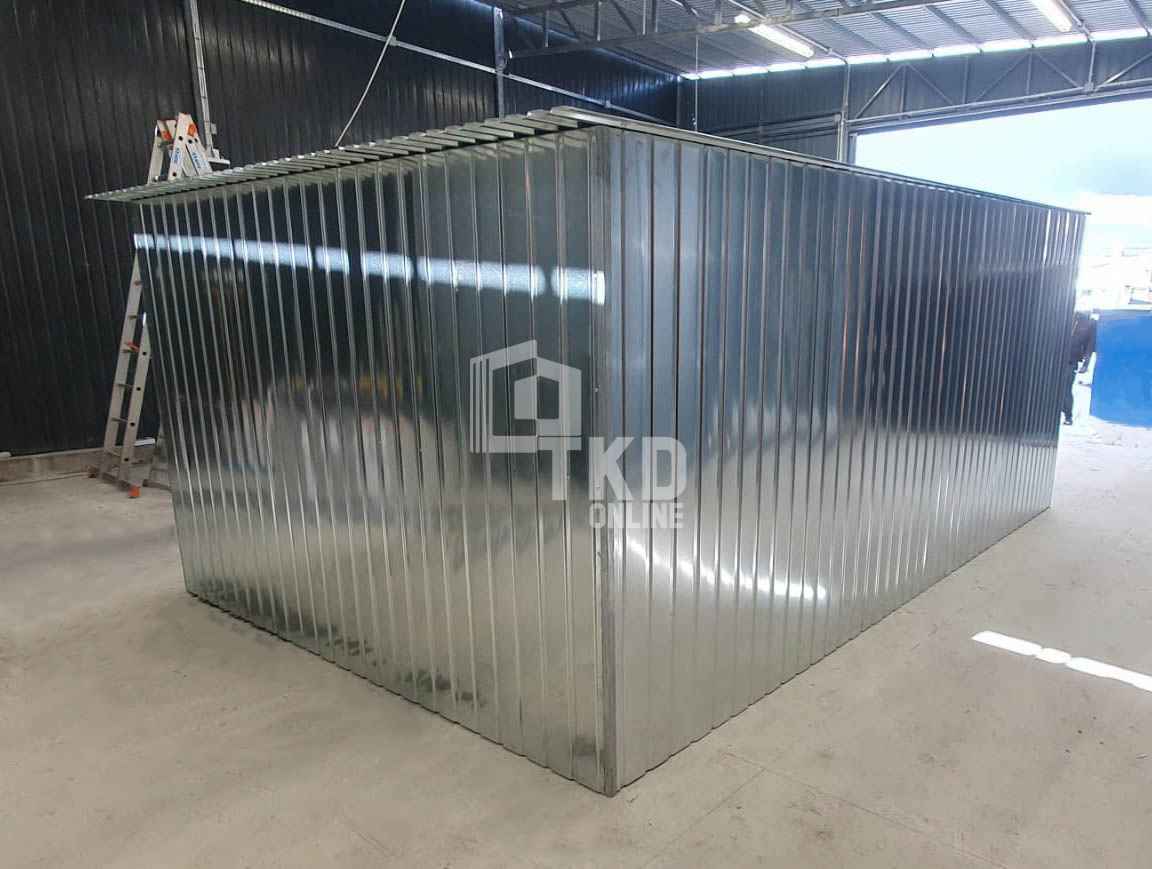 Garaż blaszany 3x5m - brama dwuskrzydłowa dach spad w tył TKD386 Łuków - zdjęcie 5