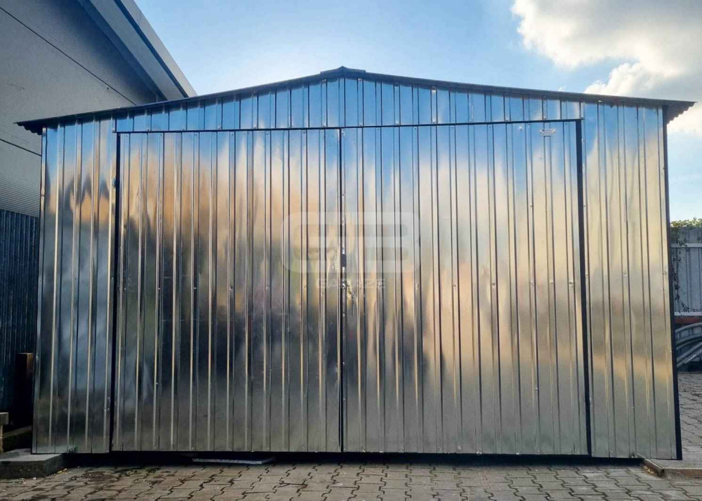 Garaż blaszny 5x6m - brama dwuskrzydłowa - ocynk - dach  GB189 Międzyrzecz - zdjęcie 4