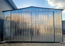 Garaż blaszny 5x6m - brama dwuskrzydłowa - ocynk - dach  GB189 Międzyrzecz - zdjęcie 4