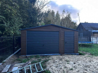 Garaż blaszany 5x5 drewnopodobny brama uchylna drzwi blaszak na wymiar Radom - zdjęcie 4