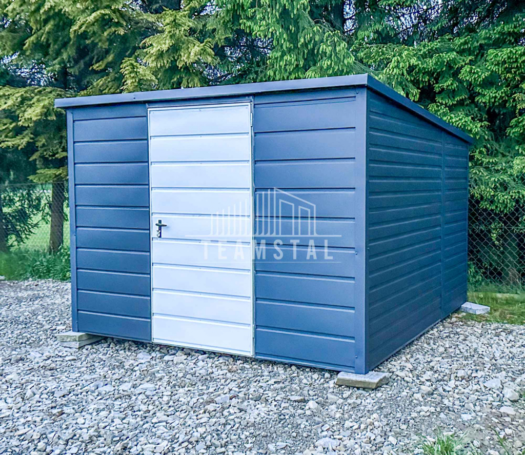 Schowek -  Domek Ogrodowy 3x3m Drzwi - Antracyt - Biały-Spad tył TS655 Kłodzko - zdjęcie 4