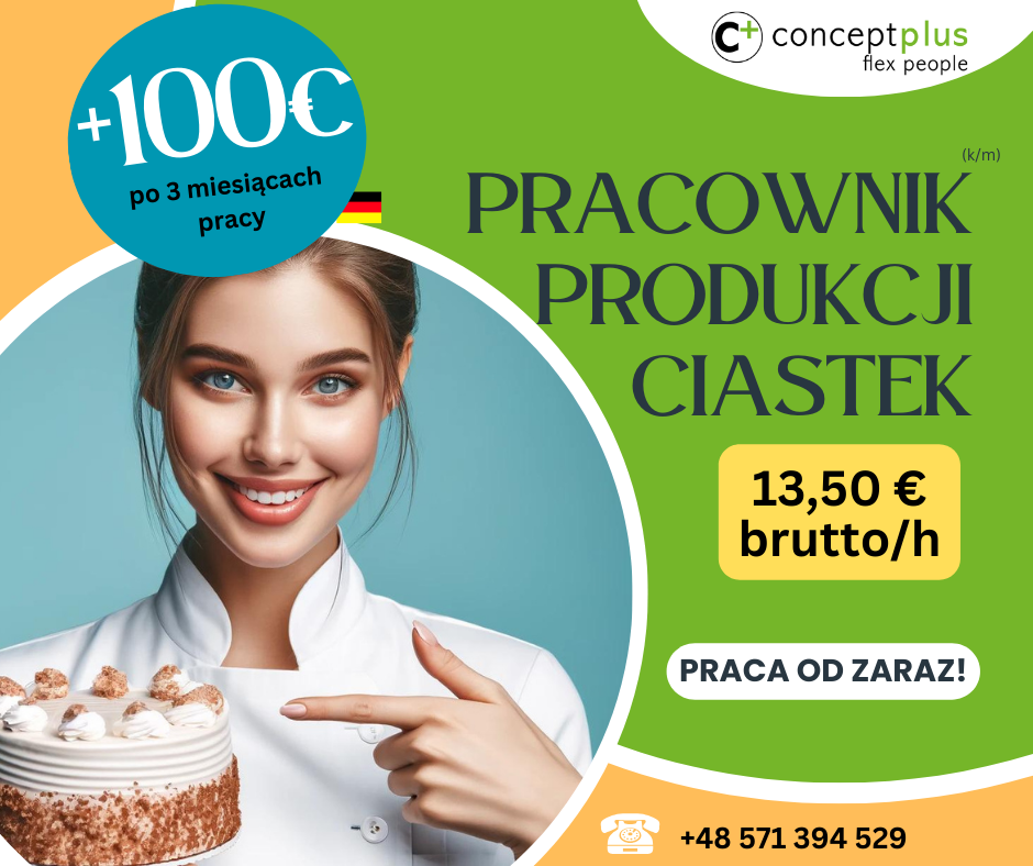 Pracownik produkcji (k/m) – pakowanie ciastek - Niemcy Rzeszów - zdjęcie 1