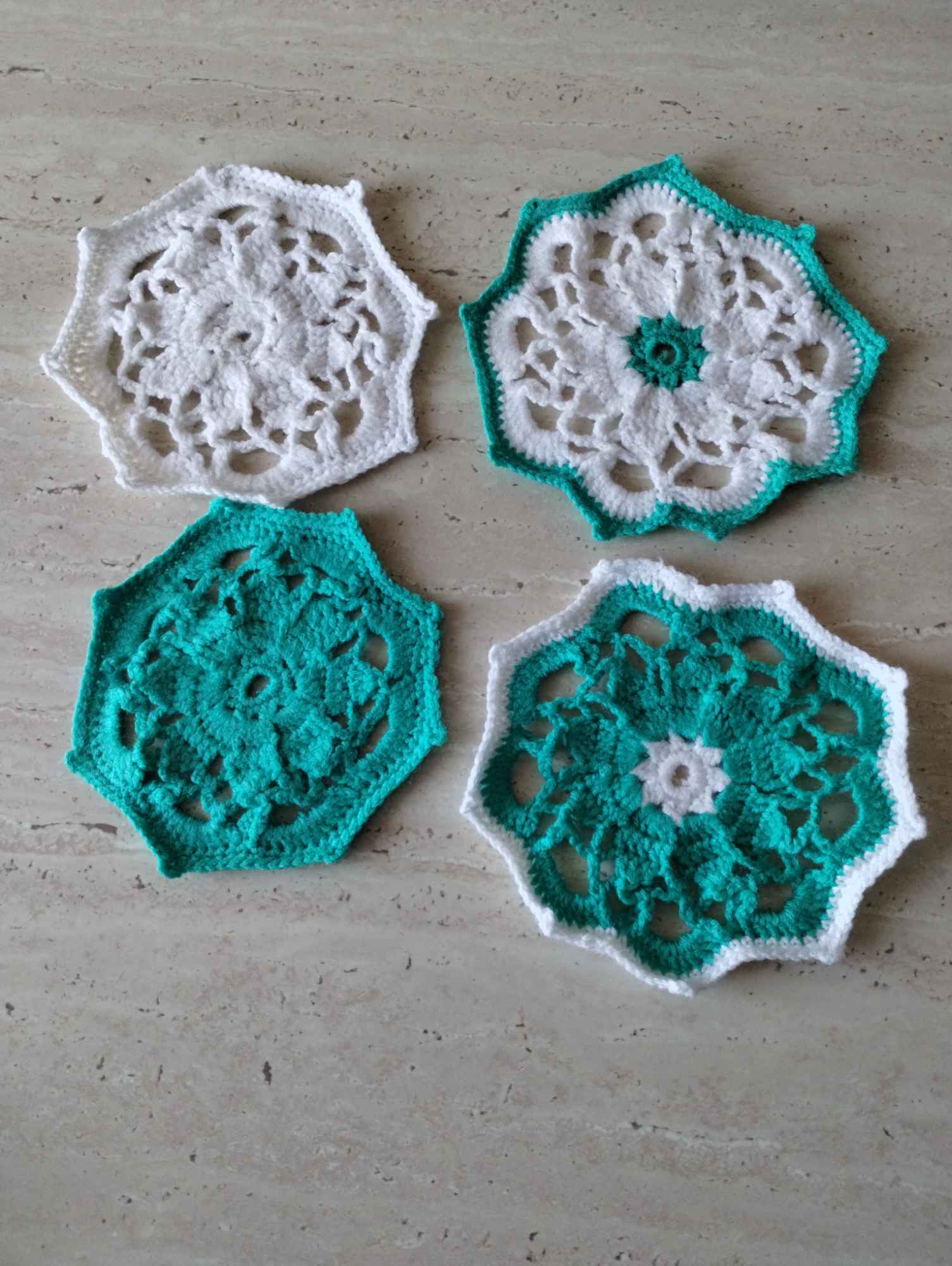 Szydełkowe podstawki pod kubek Grabówiec - zdjęcie 12