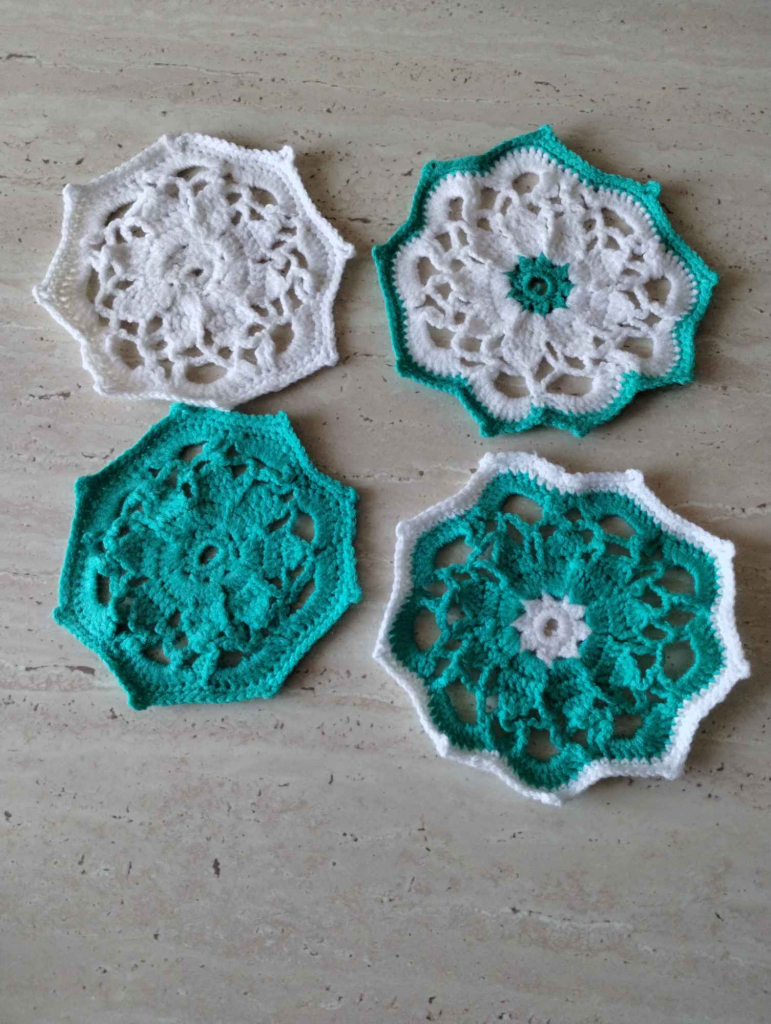 Szydełkowe podstawki pod kubek Grabówiec - zdjęcie 12